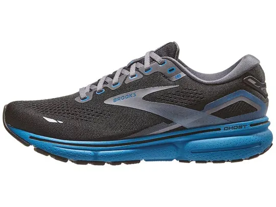 Brooks | Ghost 15 | Men's | Black/Blackened Pearl/Blue