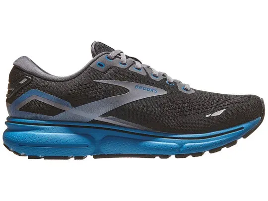 Brooks | Ghost 15 | Men's | Black/Blackened Pearl/Blue