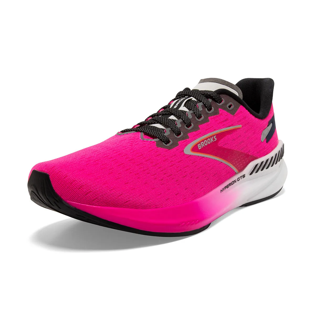 Brooks Hyperion GTS Womens | Pink Glo/green/black