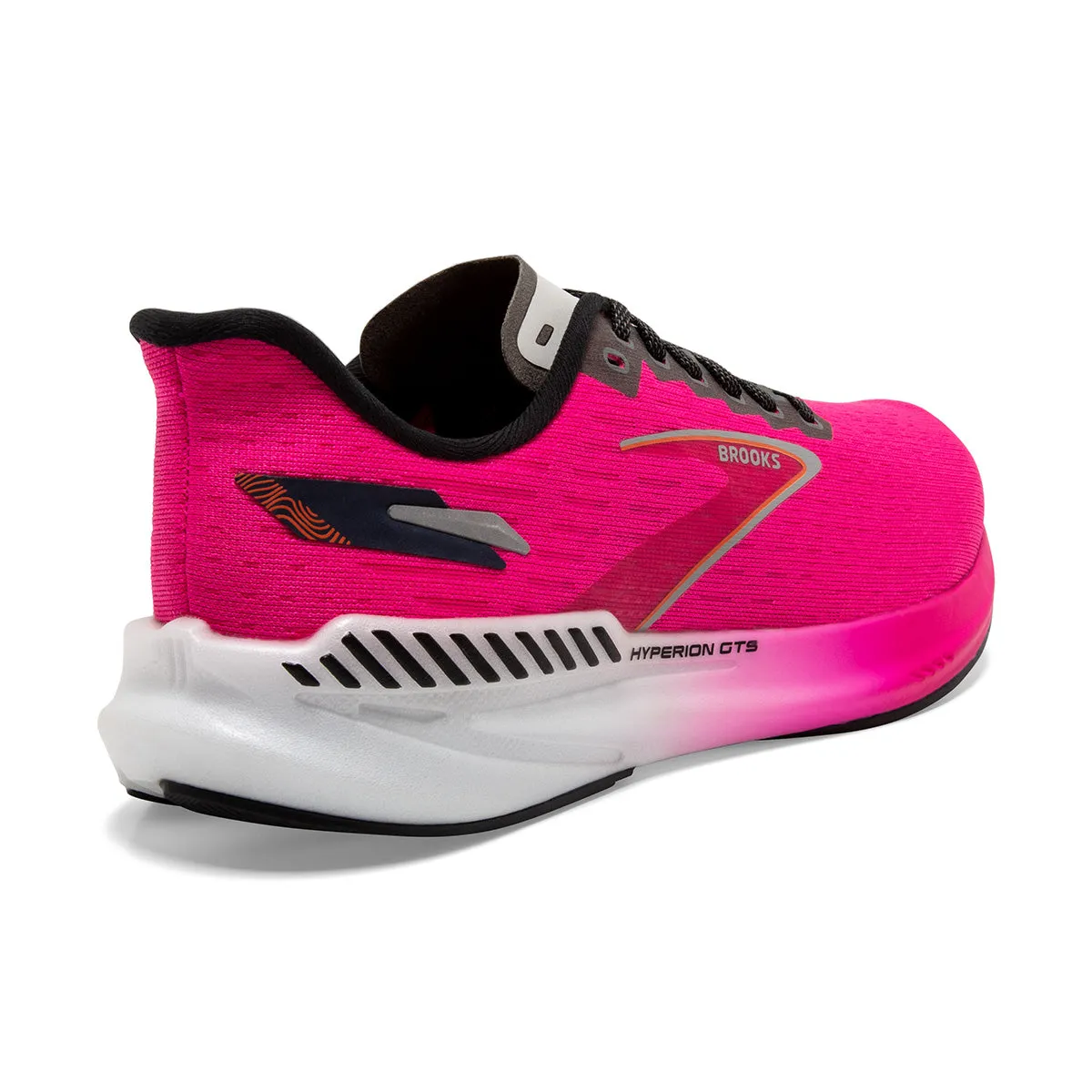 Brooks Hyperion GTS Womens | Pink Glo/green/black