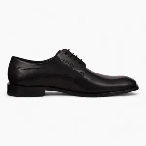 Bugatti Elegant Black Leather Derby Business Shoes