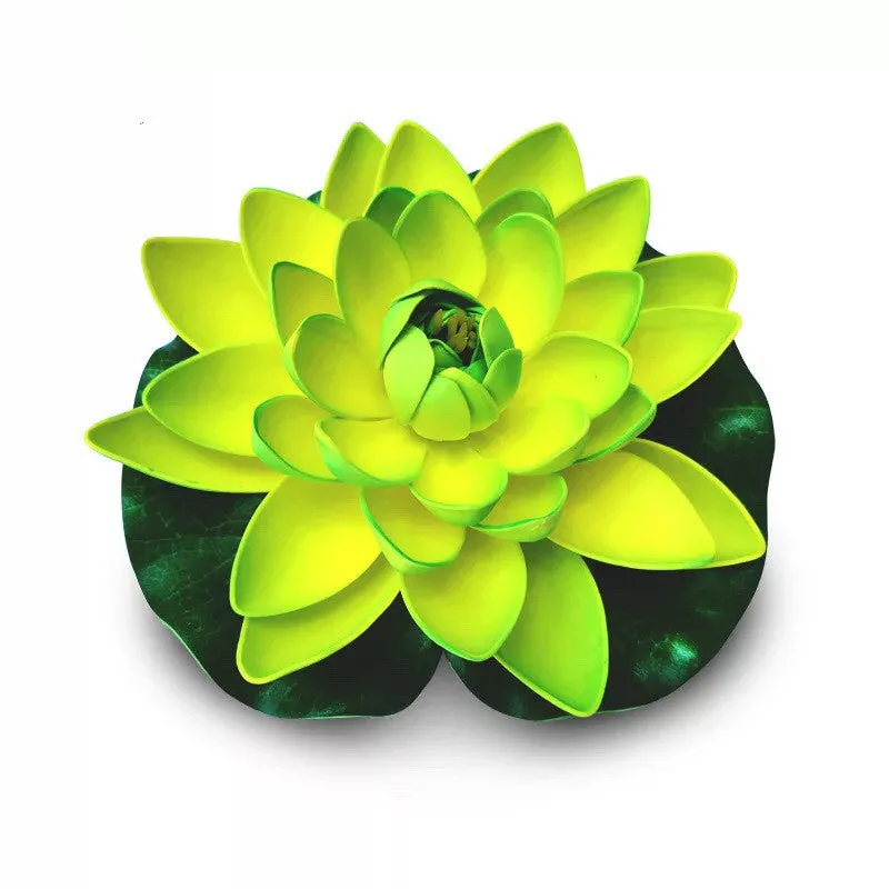 Bulk 7" Large Artificial Lily Lotus Flower Floating Pads for Ponds Flowers for Outdoor Wholesale