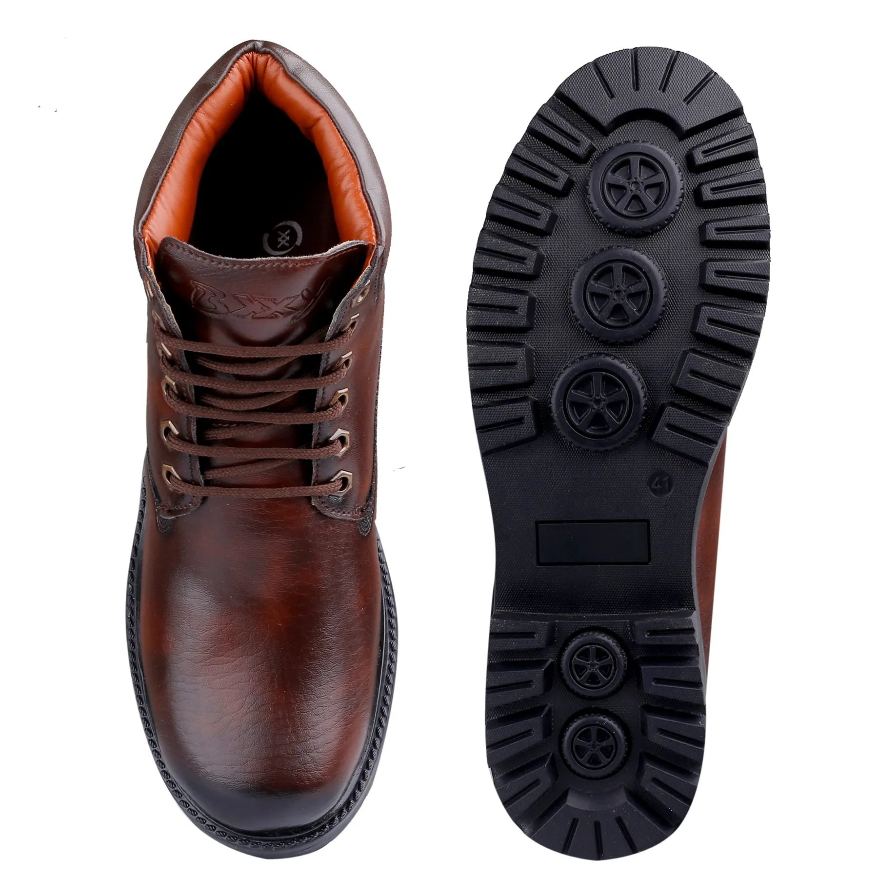 Bxxy's Lace-up Ankle Stylish Boots for Men