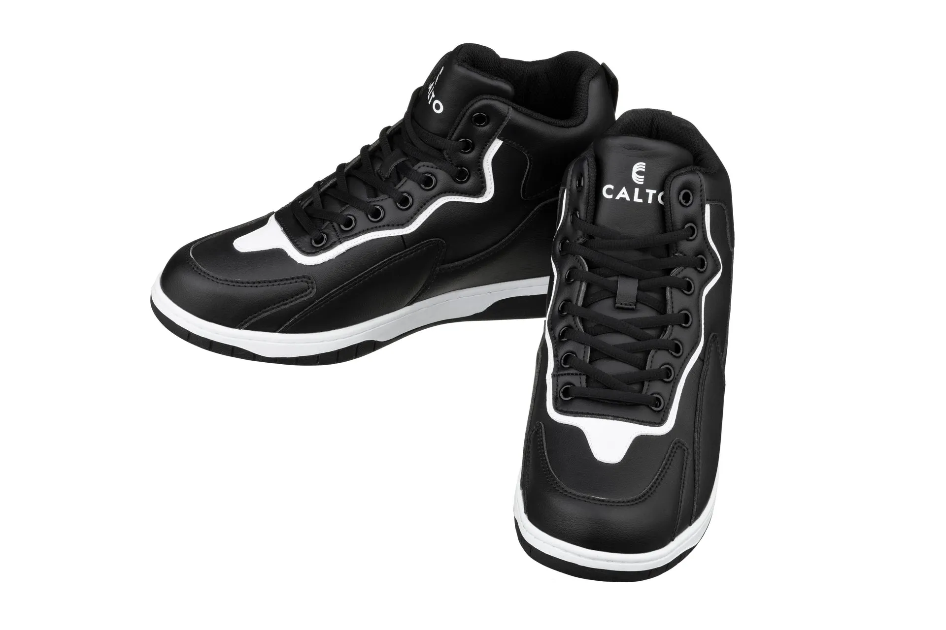 CALTO - S3268 - 3.2 Inches Taller (Black/White) - Sneakers