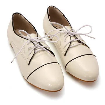 Cheap Lace Up Flat Shoes