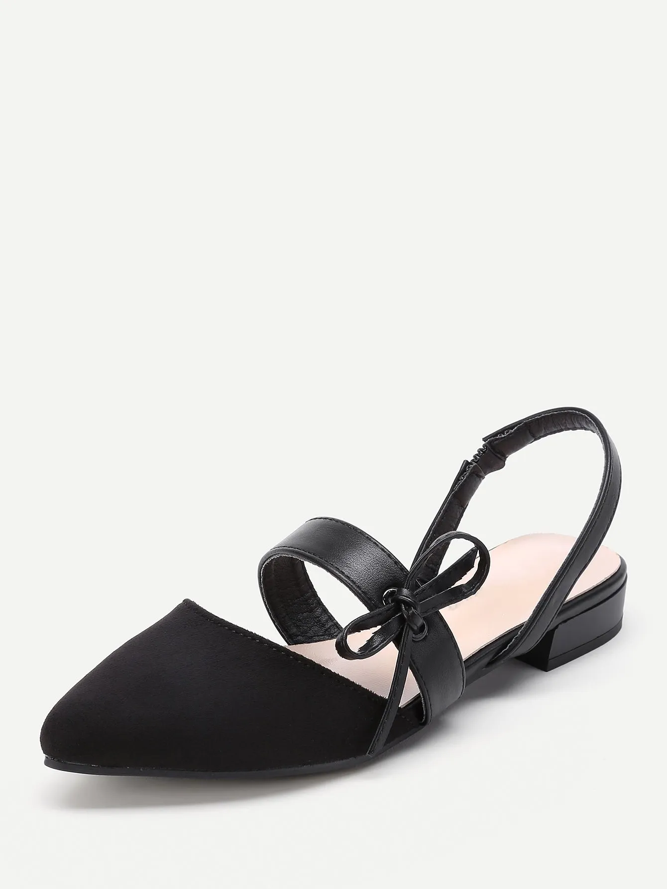 Cheap Point Toe Flats With Bow