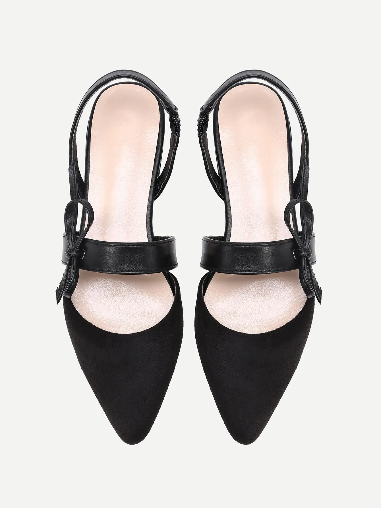 Cheap Point Toe Flats With Bow