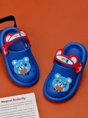 Cheerful Blue Bear Clogs For Boys