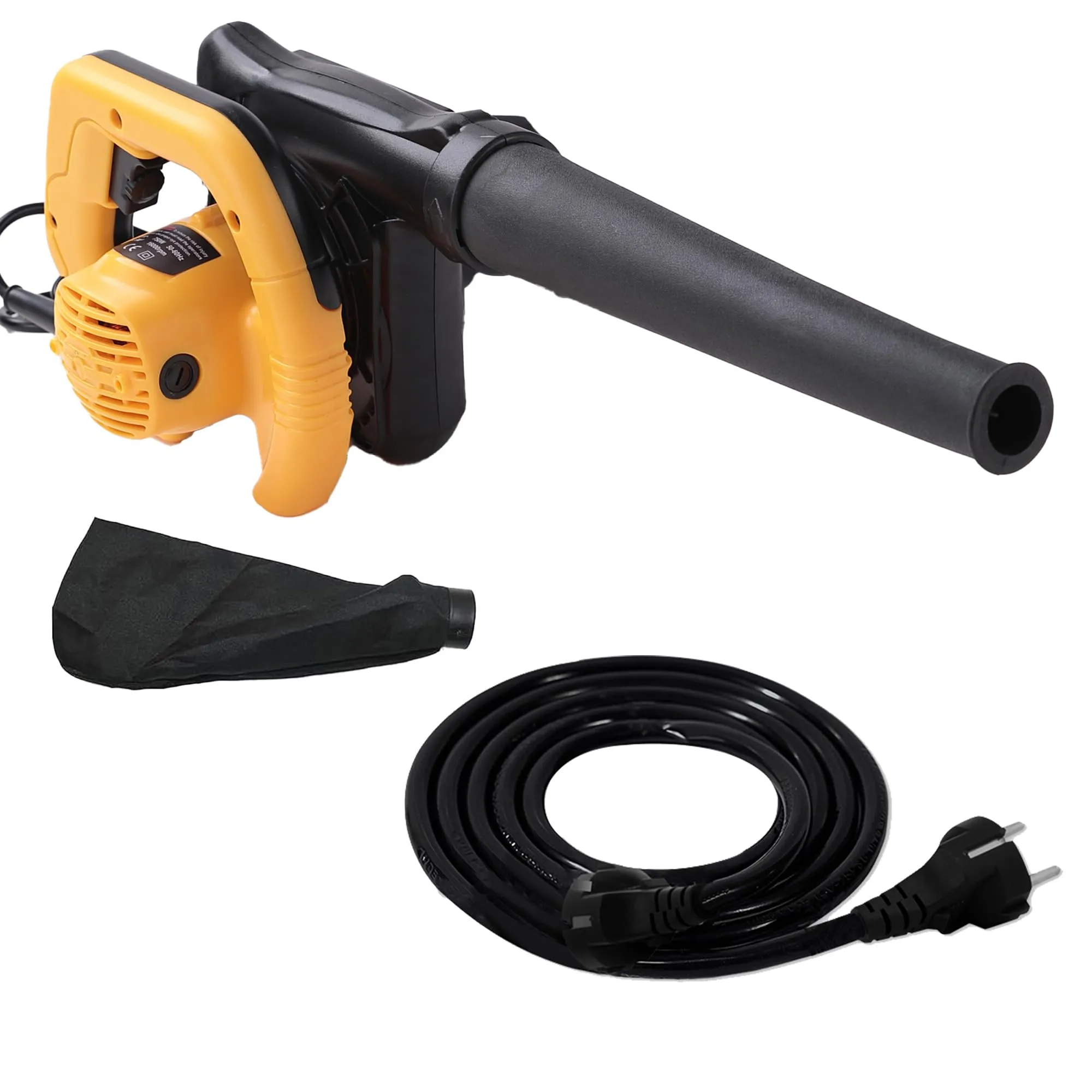 Cheston 900W Variable Speed Air Blower for Home|Speed 16000RPM Air Volume 3.8m³/min|Blower Vaccum Cleaner 2 in 1|Dust Cleaner for Home Professional use (Yellow) (Air Blower with Extension Cord)