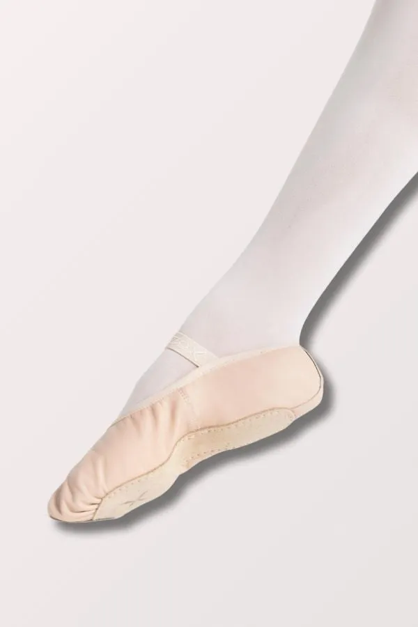 Children's Lily Full Sole Leather Ballet Shoes - Ballet Pink