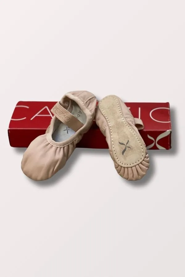 Children's Lily Full Sole Leather Ballet Shoes - Ballet Pink