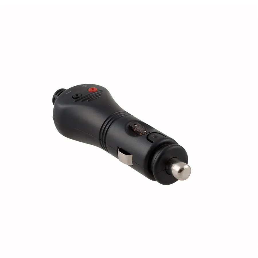 Cigar Male Plug (External Blade Fuse 7.5AMP) LED