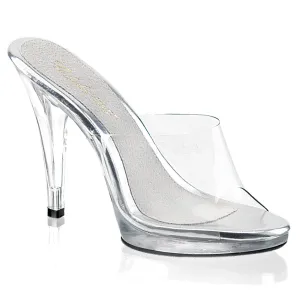 Clear Slipper with 4.5-inch Spike Heels PS-FLAIR-401