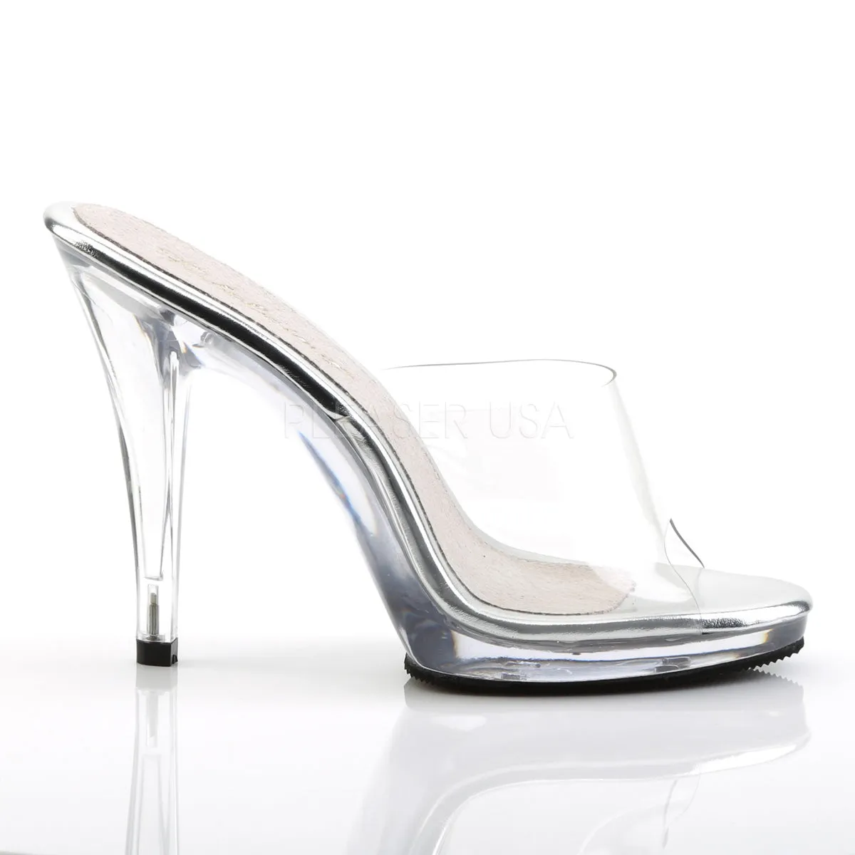 Clear Slipper with 4.5-inch Spike Heels PS-FLAIR-401