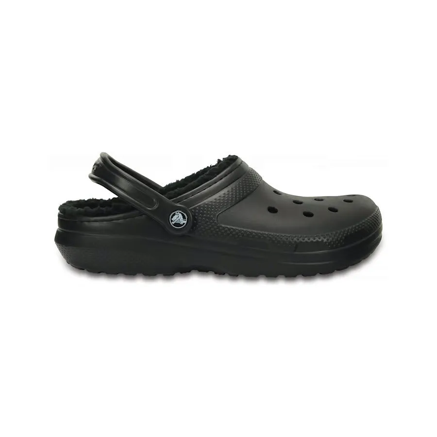 CROCS CLASSIC LINED CLOG BLACK - ADULT