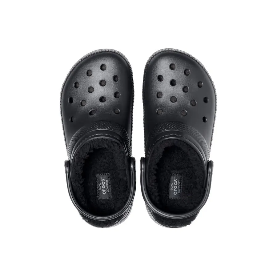 CROCS CLASSIC LINED CLOG BLACK - ADULT