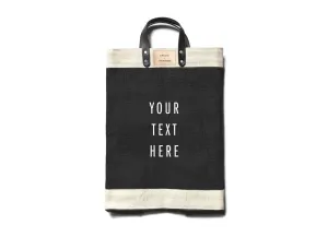 Customized Market Bag in Black - Wholesale