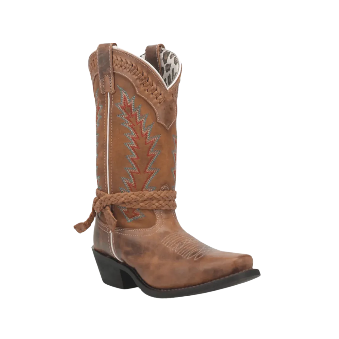 Dan Post Boot Laredo Women's Tan Knot In Time Leather Boot