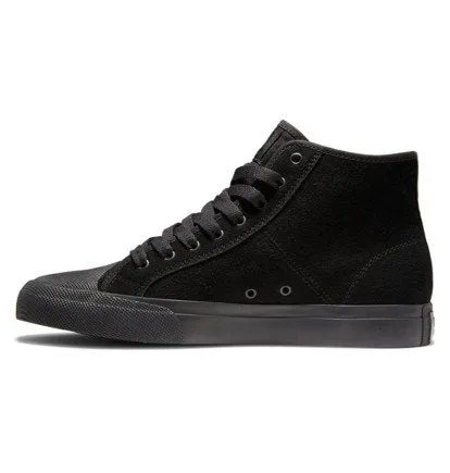 DC MANUAL HIGH TOP BLACK/BATTLESHIP/BLACK SUPER SUEDE (kbk)