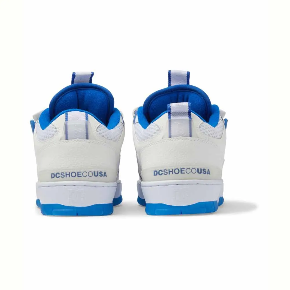 Dc Shoes JS 1 White Blue Skate Shoes