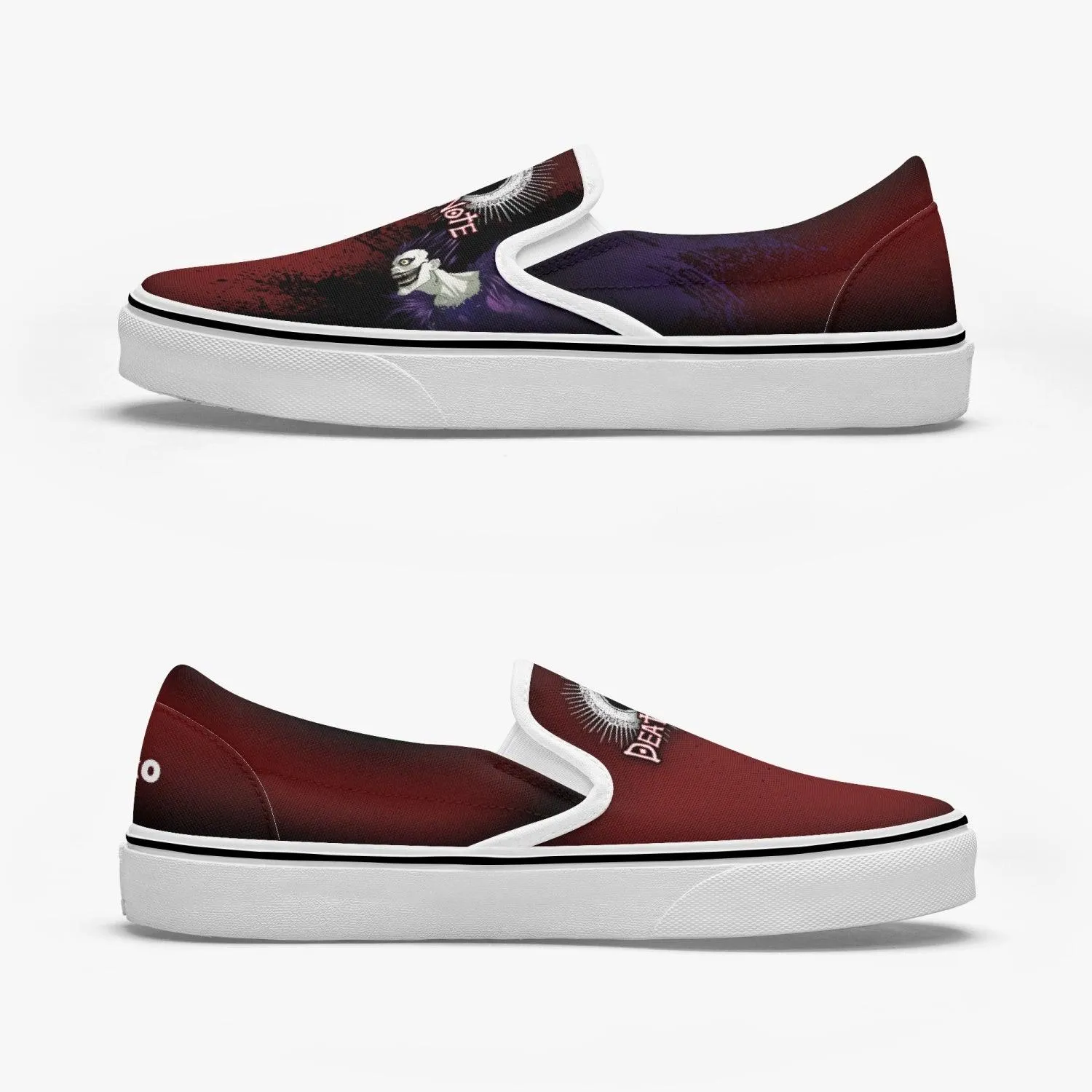 Death Note Ryuk Red Slip Ons Anime Shoes