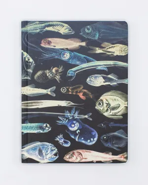 Deep Sea Hardcover Notebook - Lined/Grid