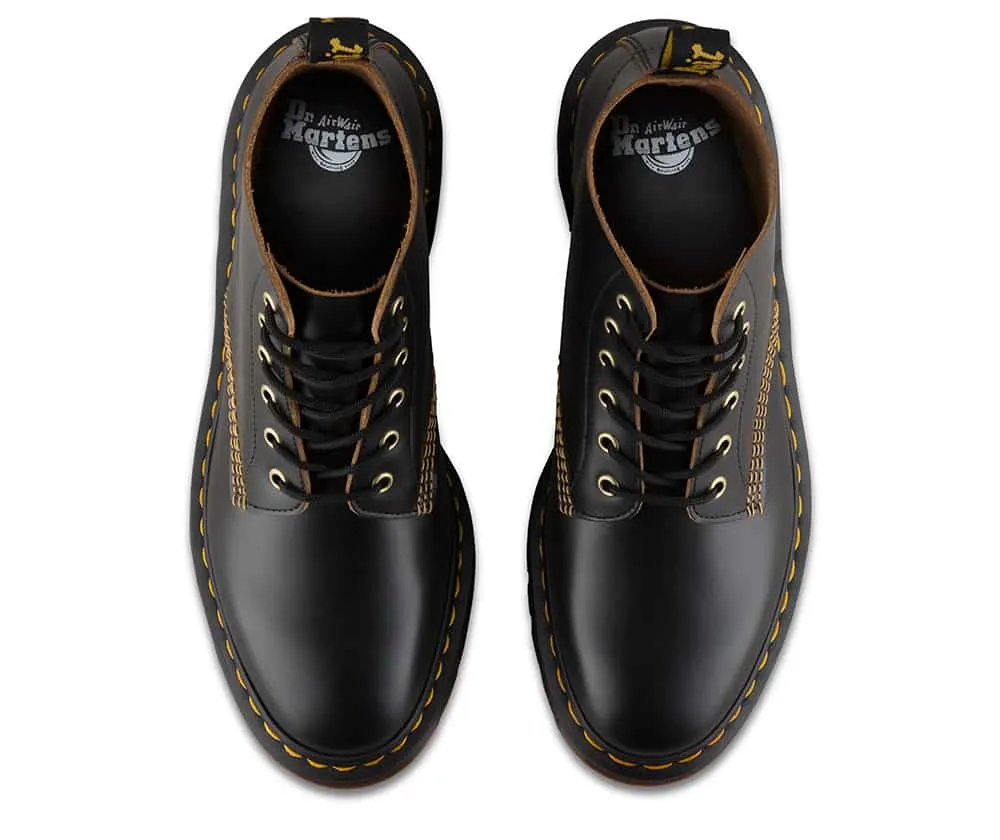 Dr. Martens 101 Black Vintage Smooth 6-Eye Boot