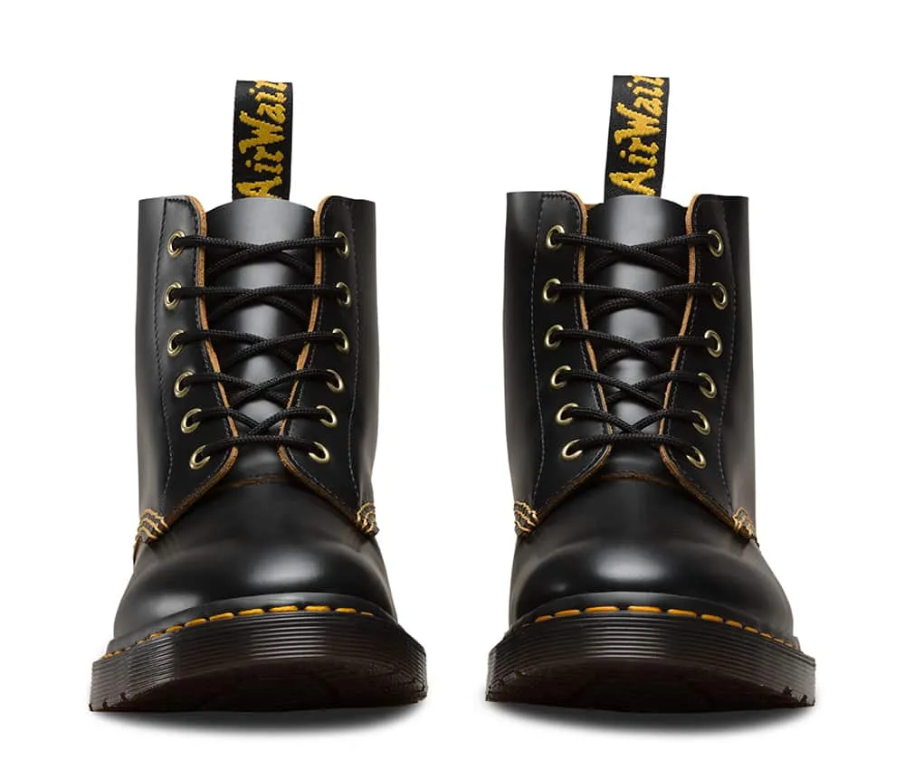 Dr. Martens 101 Black Vintage Smooth 6-Eye Boot