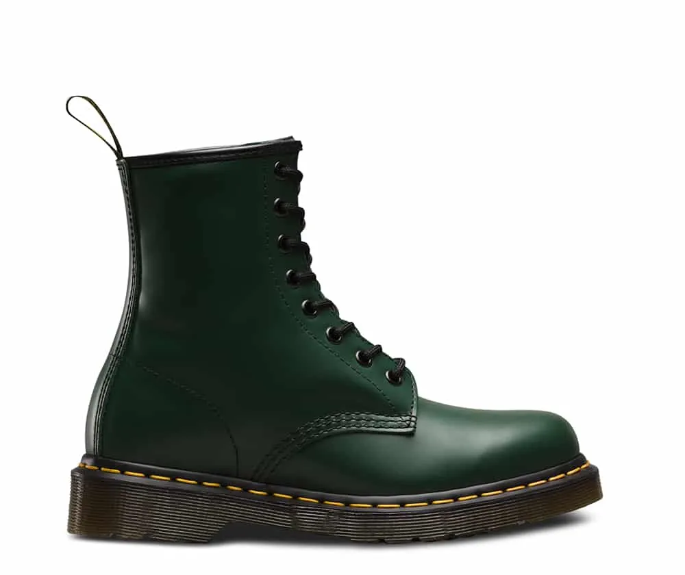 Dr. Martens 1460 Green Smooth 8-Eye Boot