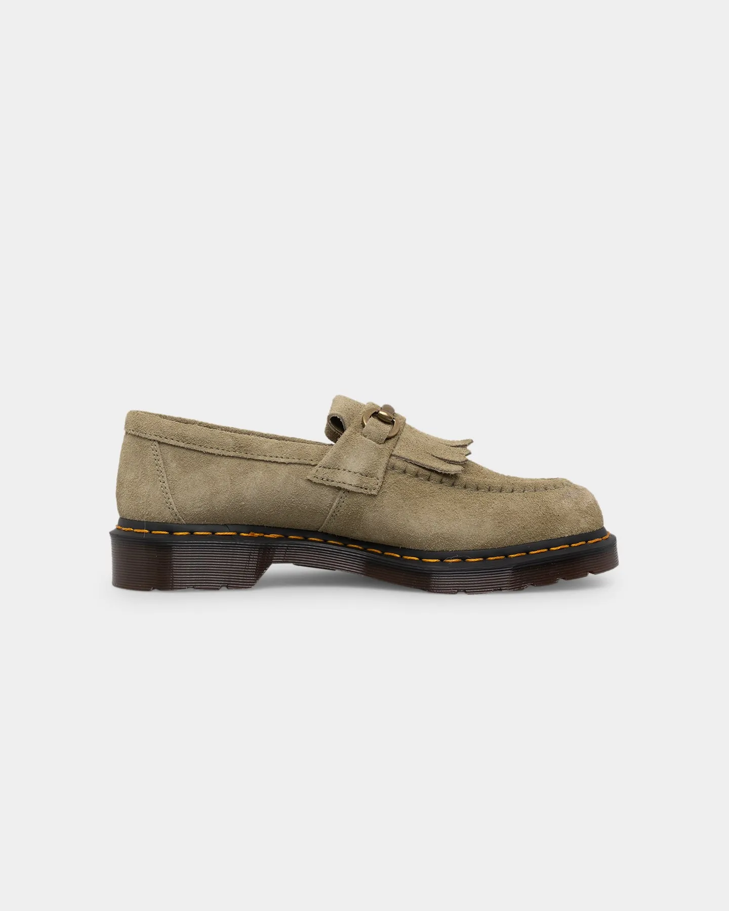 Dr Martens Adrian Snaffle Loafer Pale Olive Desert Oasis Suede