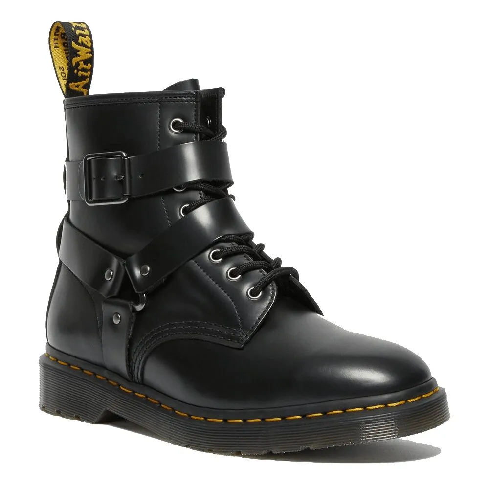 Dr. Martens Leather Harness Lace Up Boots