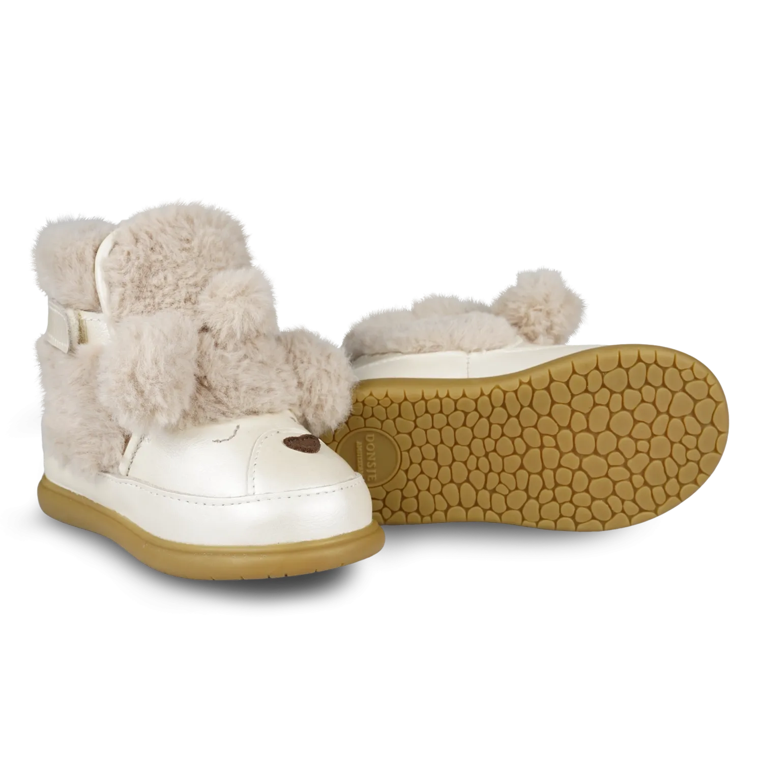 Dubu Exclusive Shoes | Poodle | Off White Metallic Leather