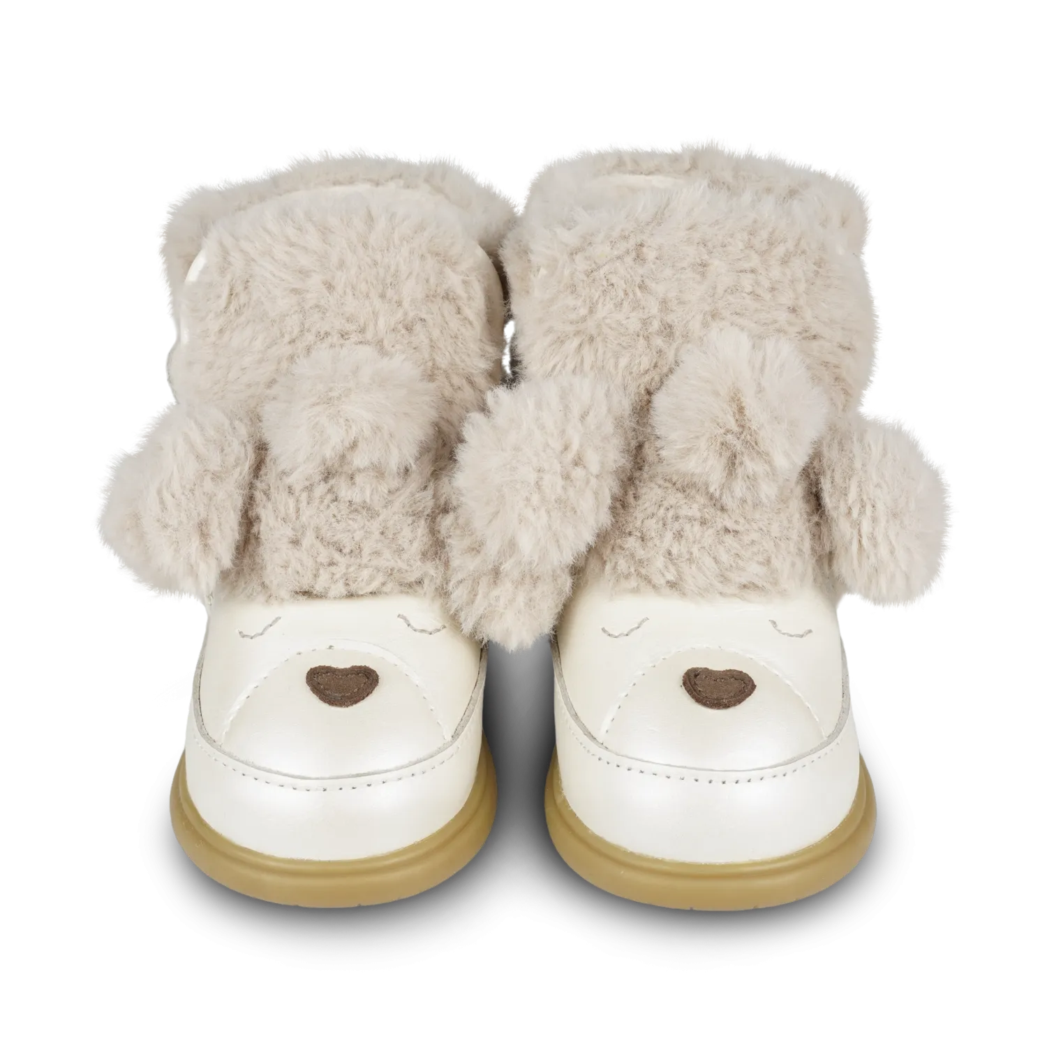 Dubu Exclusive Shoes | Poodle | Off White Metallic Leather