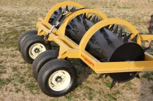 Durabilt Industries | Model PP/SR08' - PP/SR10' - PP/SR12' Pasture Punch with Smooth Roller Heavy Duty Aerator | 8'-10'-12' Width | For Tractor