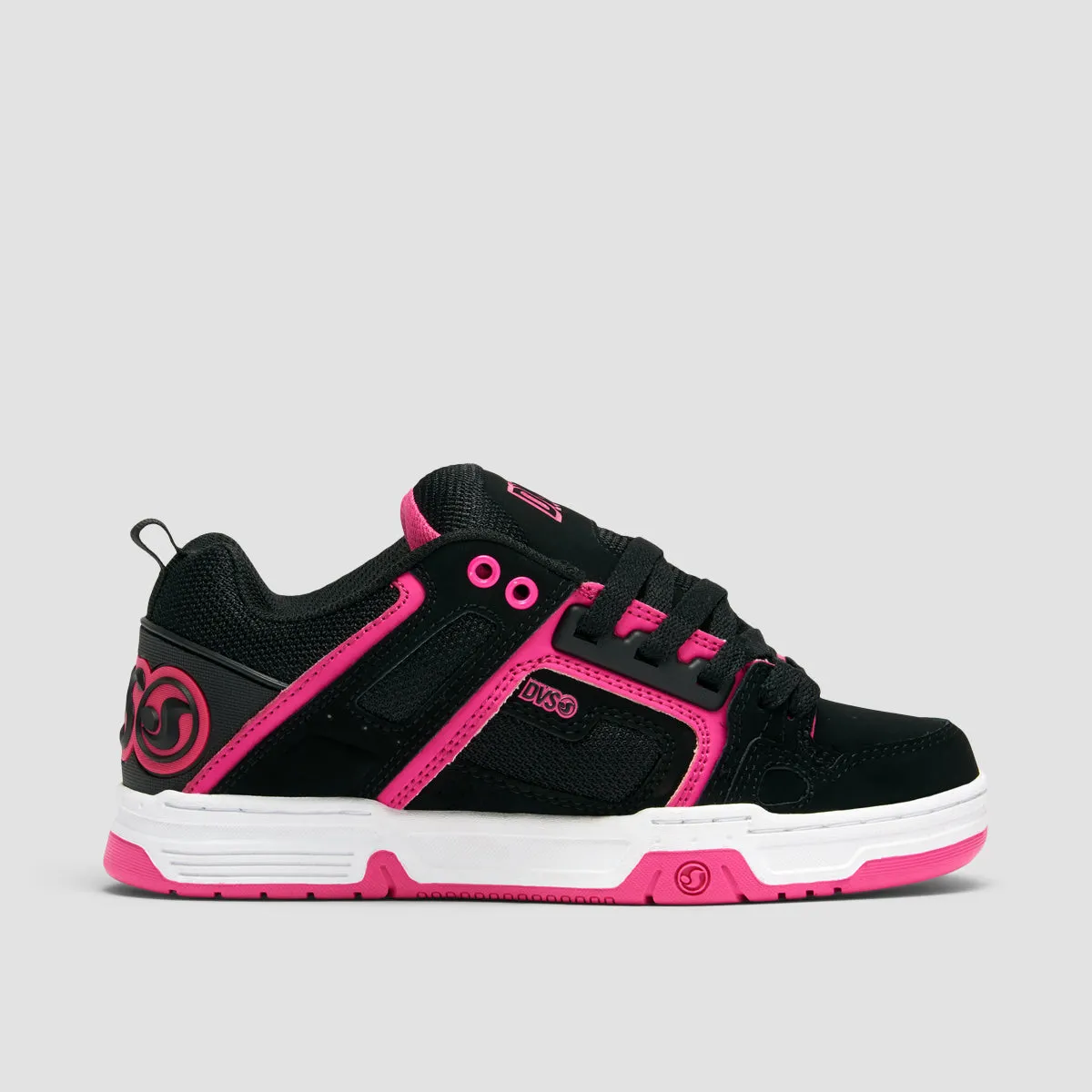 DVS Comanche Shoes - Black/Pink/White Nubuck - Womens