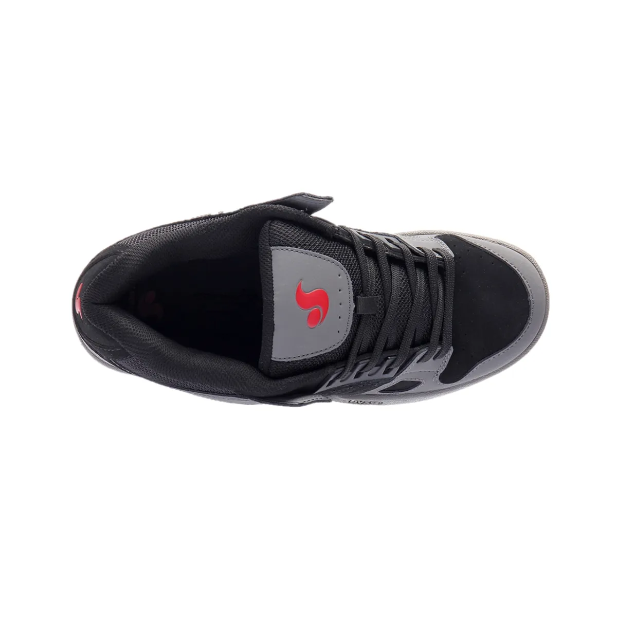 DVS F0000233961 CELSIUS MN'S (Medium) Black/Charcoal/Red Suede, Leather & Nubuck Skate Shoes