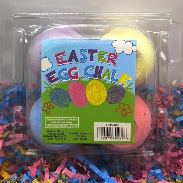 Easter Egg Sidewalk Chalk (4pc)