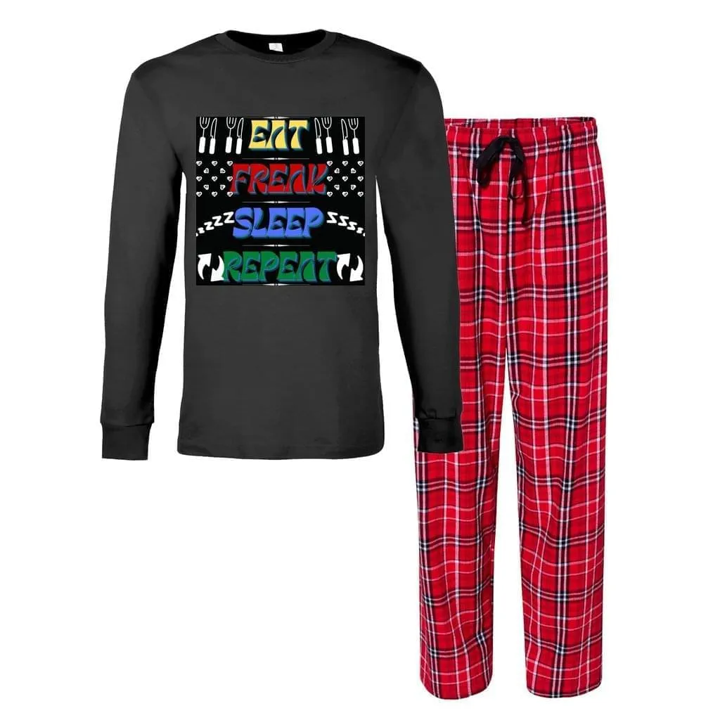 EAT FREAK SLEEP REPEAT" MEN'S PAJAMA SETS - 2 COLORS - SHIPS FROM THE US