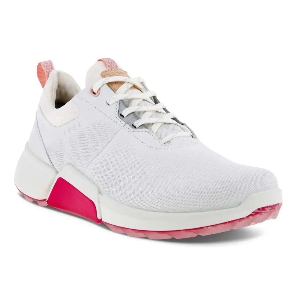 Ecco Womens Biom H4 Golf Shoes - WHITE/PINK