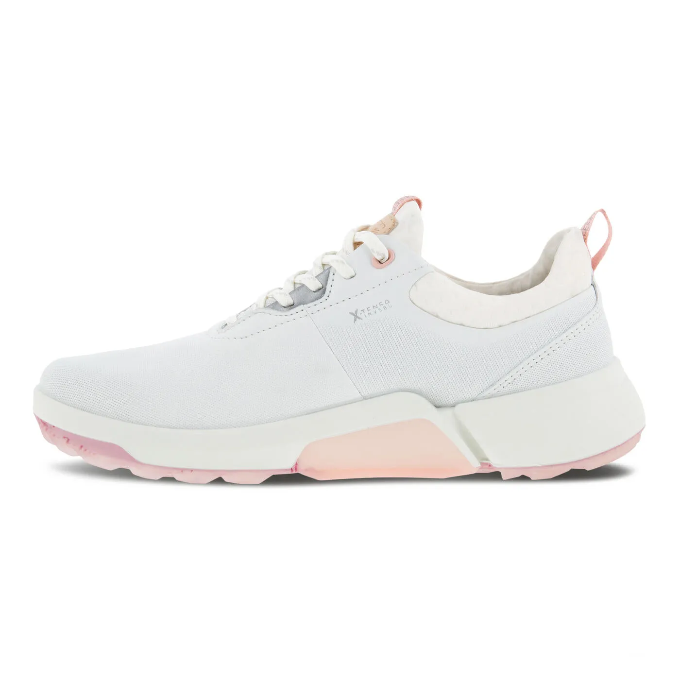 Ecco Womens Golf Biom H4 GORE-TEX Shoes - WHITE/SILVER PINK