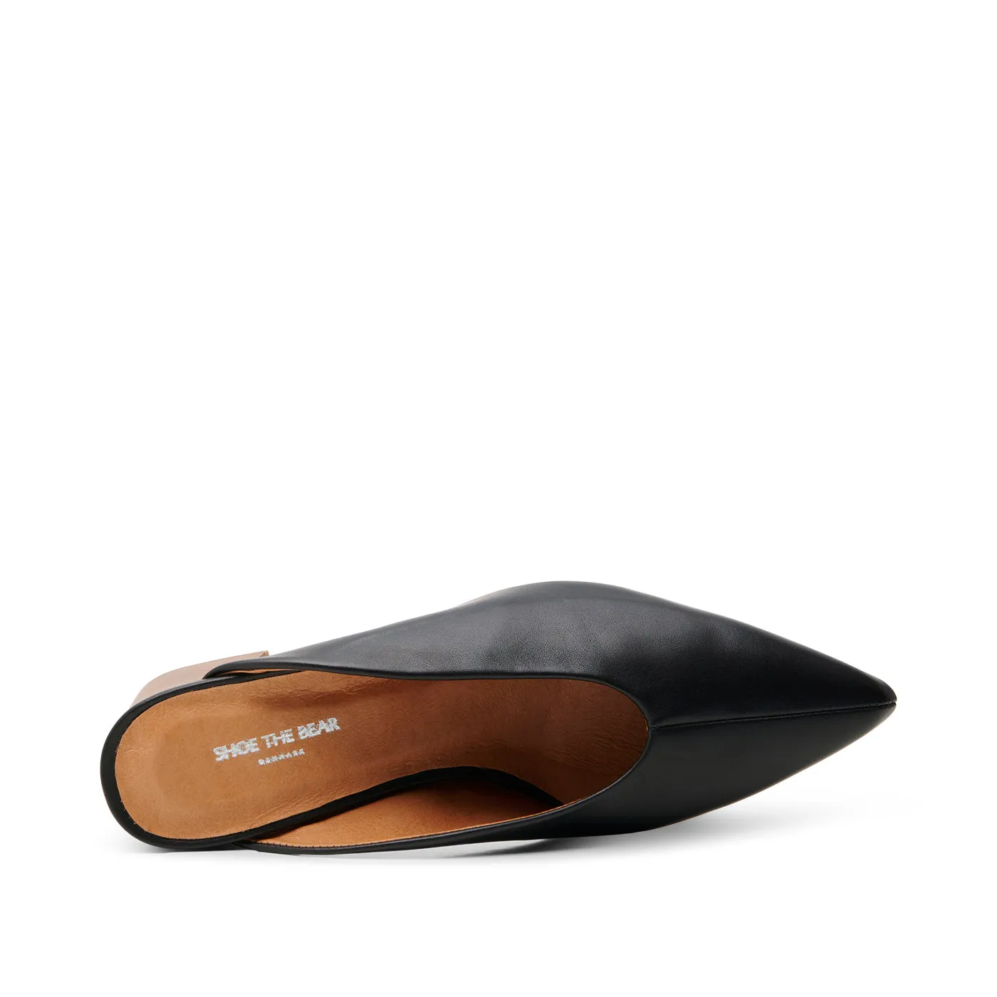 Emma mule leather - BLACK