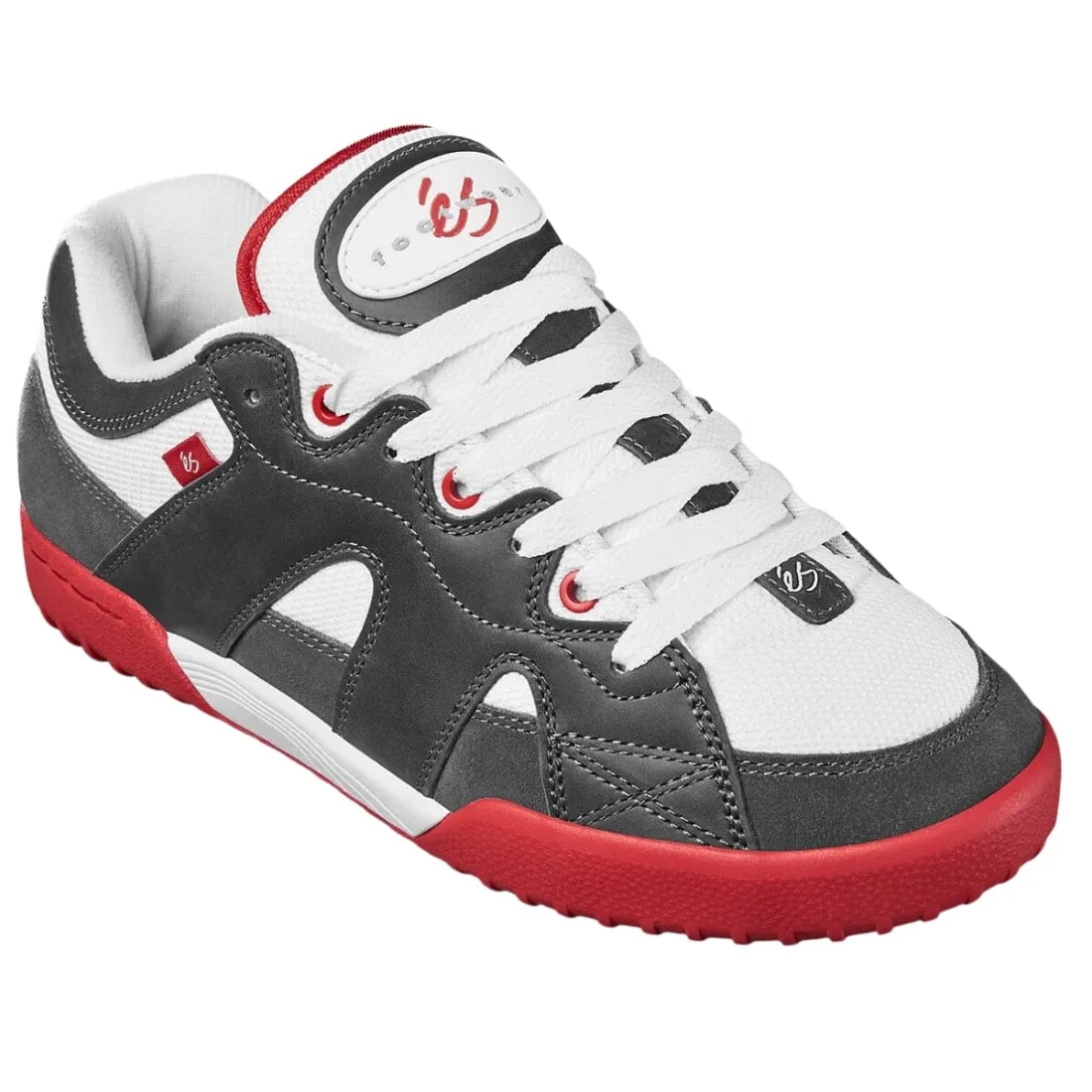 eS One Nine 7 Skate Shoes - Grey/White/Red