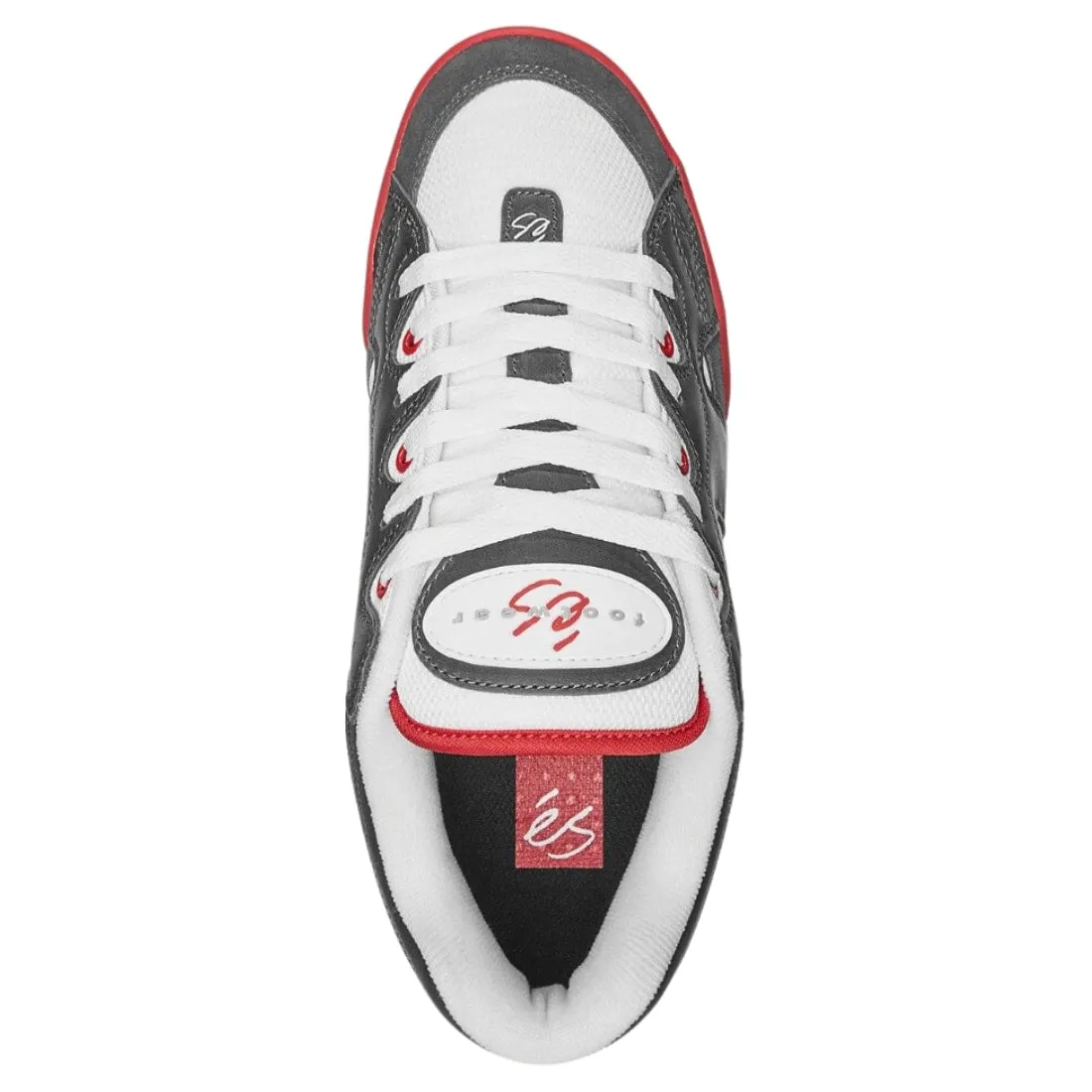 eS One Nine 7 Skate Shoes - Grey/White/Red