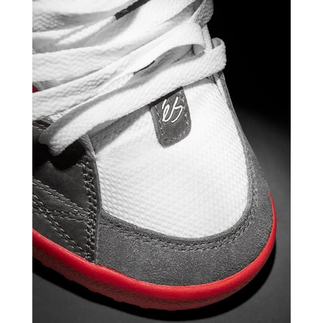 eS One Nine 7 Skate Shoes - Grey/White/Red