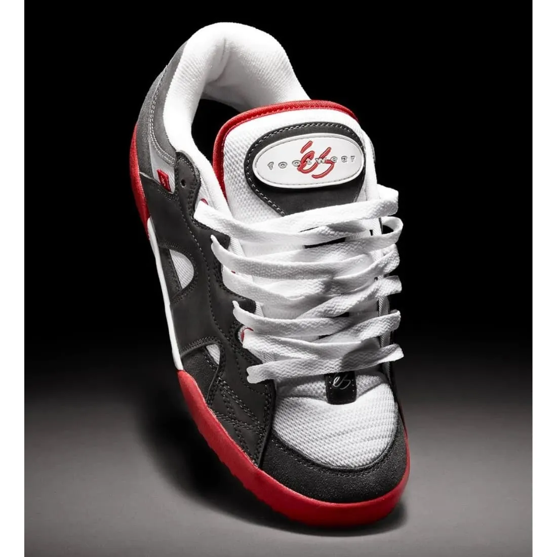 eS One Nine 7 Skate Shoes - Grey/White/Red