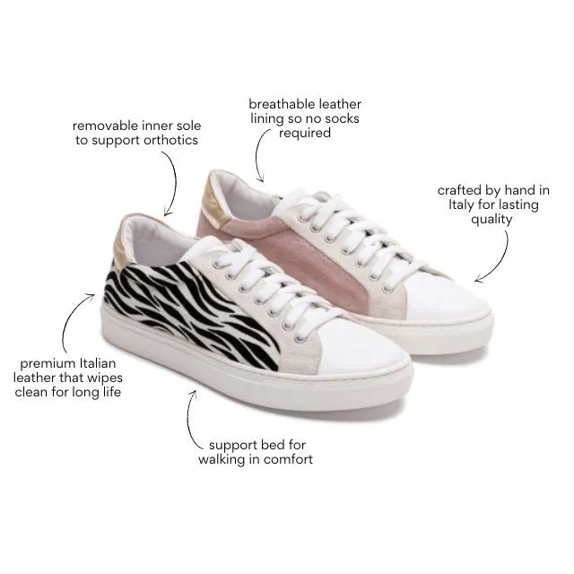 Fermo - Zebra and Pink Sneaker