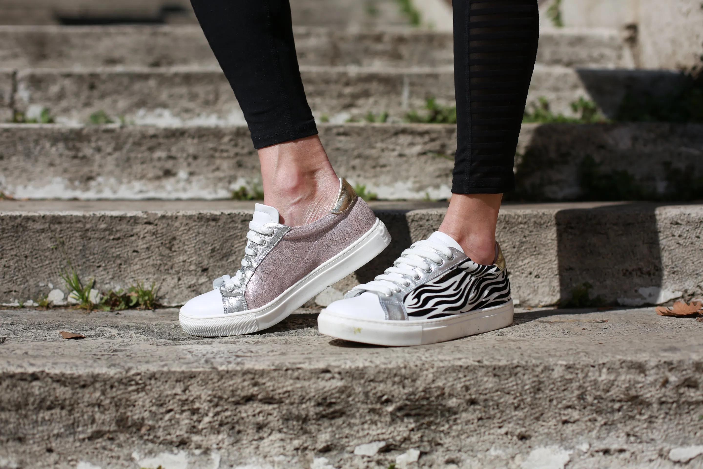 Fermo - Zebra and Pink Sneaker