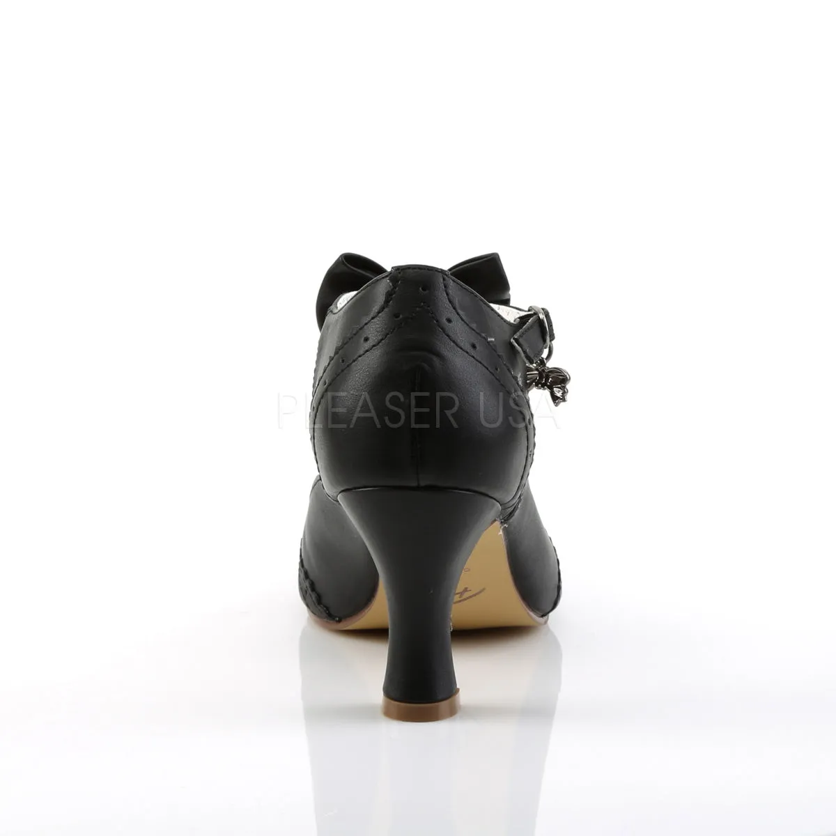 Flapper Black Kitten Heels