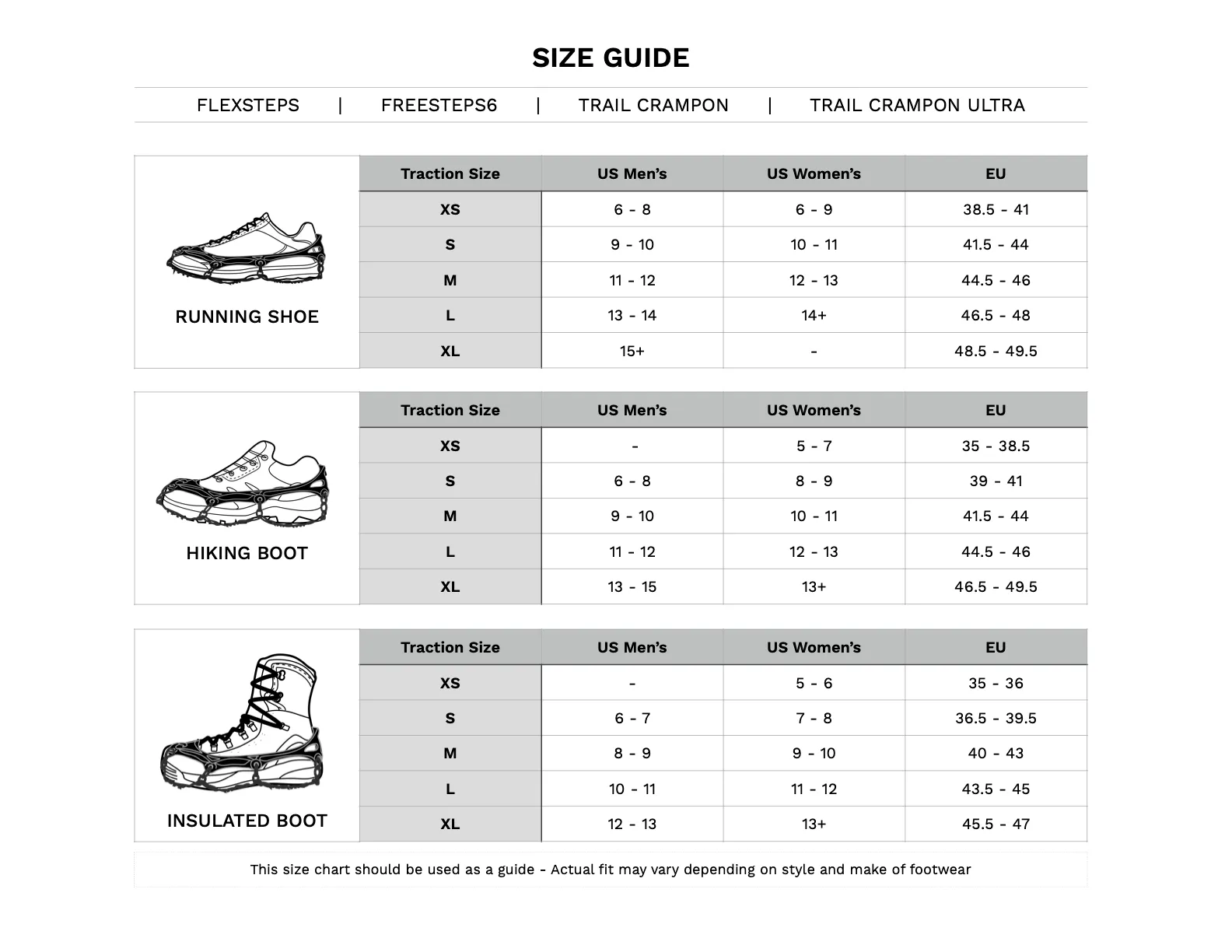 FlexSteps™ Crampons [US]