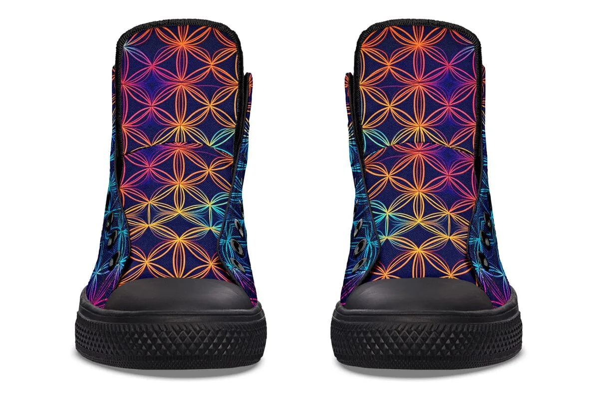 Flower Of Life High Top Shoes